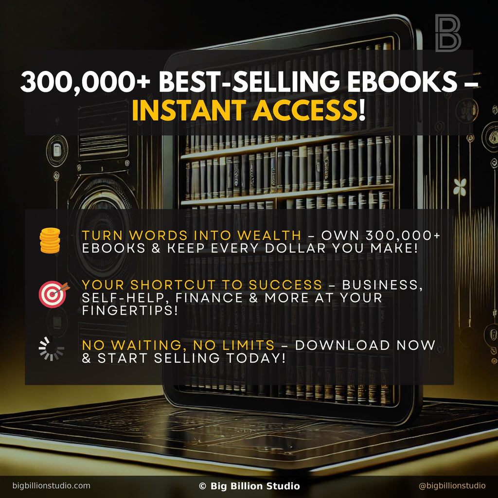 300,000+ Ultimate eBook Mega Bundle – Global Hindi & English Collection | Business, AI, Wealth & Self-Help [MRR & PLR Included]