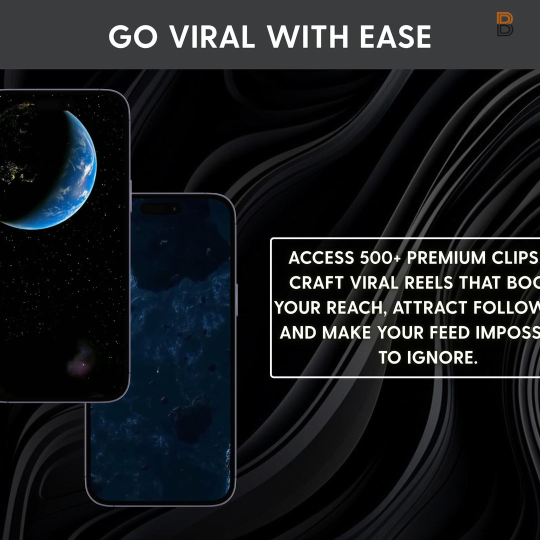 500+ Space Bundle Reels | Instagram TikTok YouTube Shorts | PLR & MRR Rights | Instant Download
